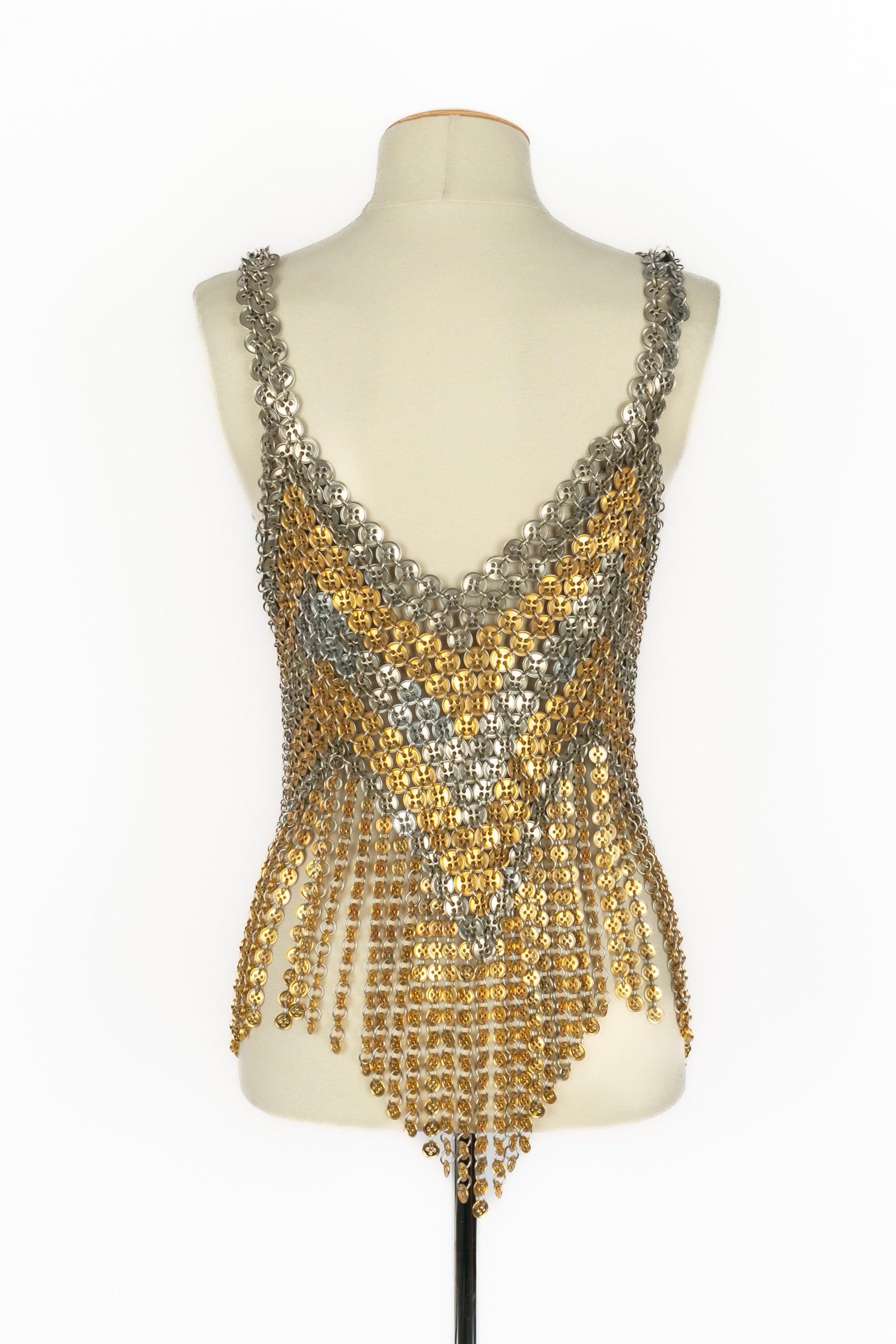 Top "Boutons" Paco Rabanne Haute Couture Eté 1970