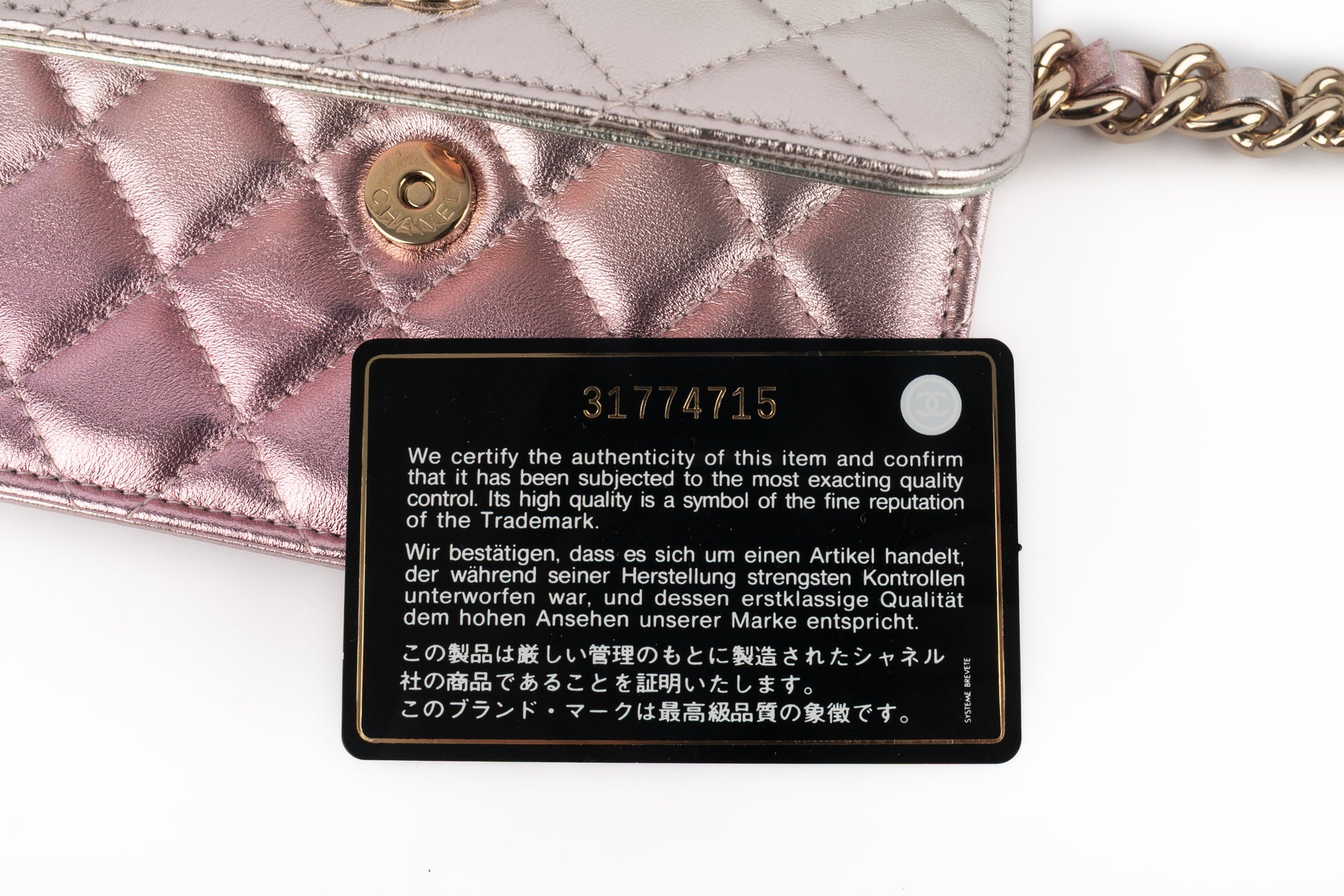Sac "Wallet-on-Chain" mini Chanel 2021