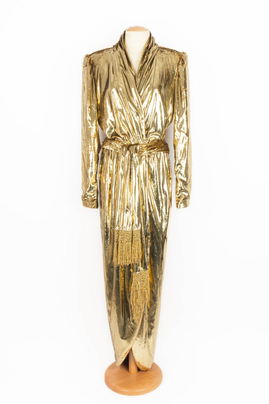 Robe dorée Guy Laroche Haute Couture