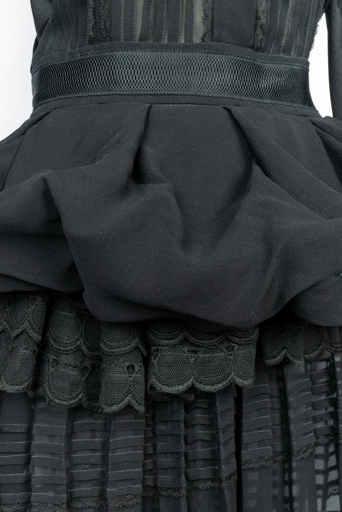 Robe en soie noire Roberto Cavalli