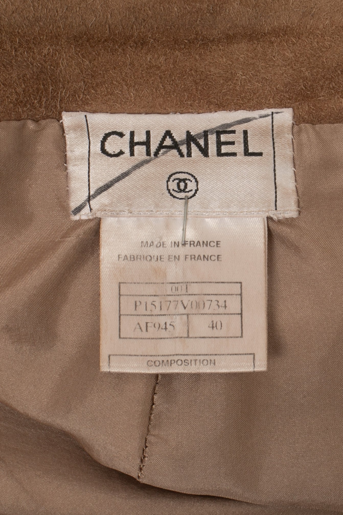 Pantalon en cuir Chanel