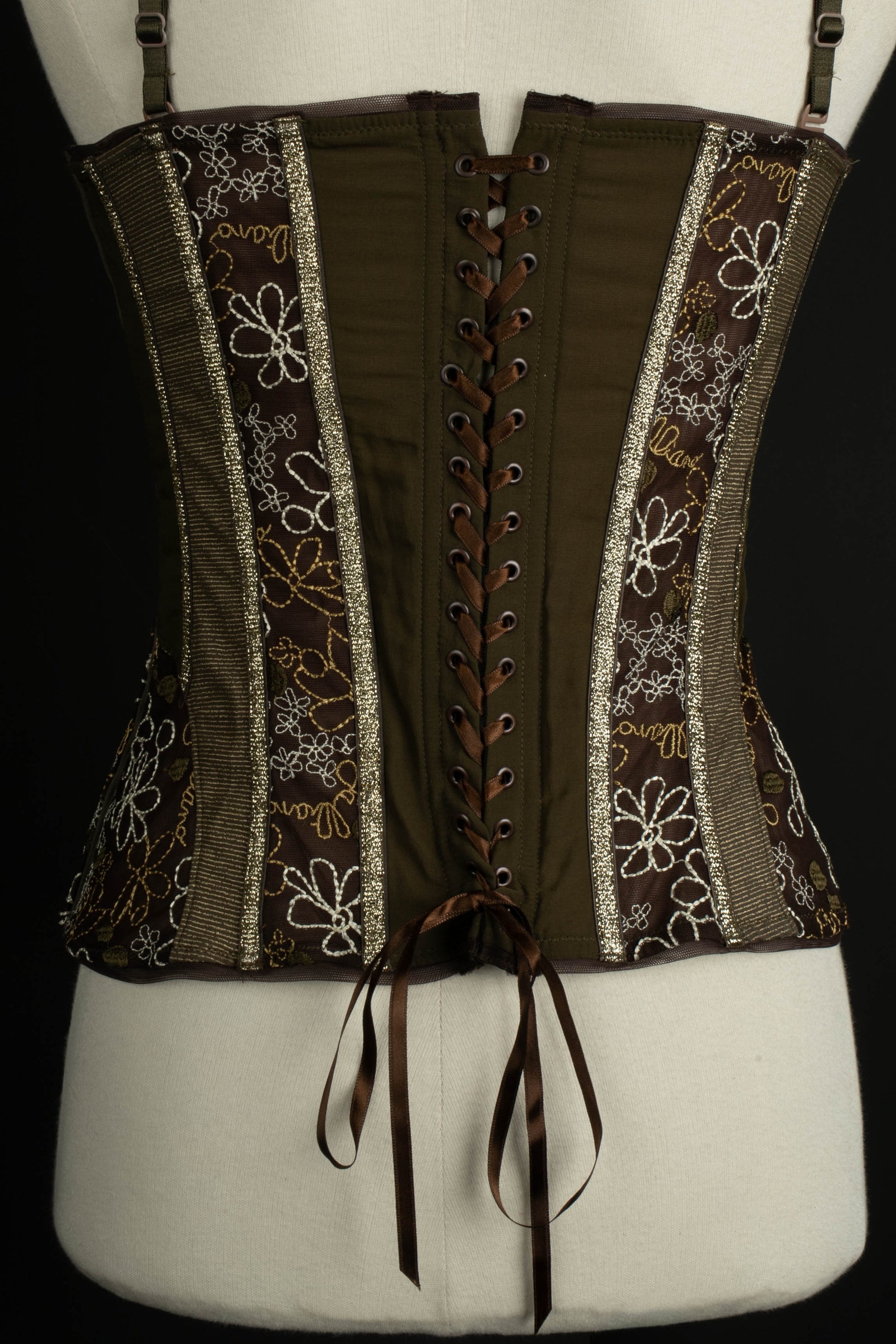 Haut bustier vert John Galliano 