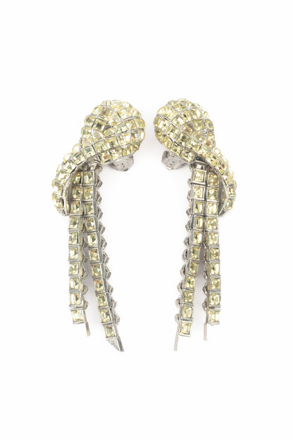 Boucles d'oreilles strass 1950's