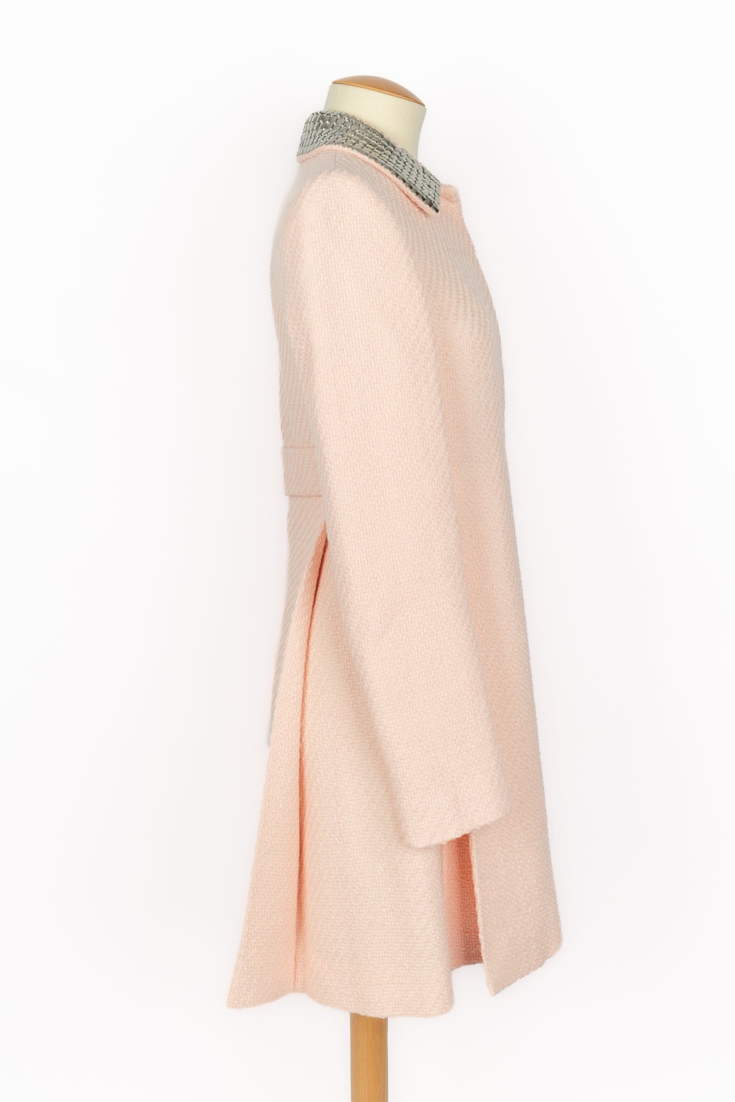 Manteau en laine rose Dior 