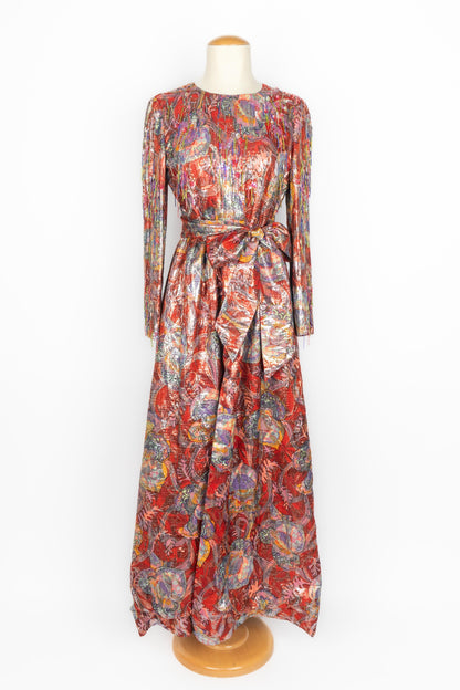 Robe en lamé Dior
