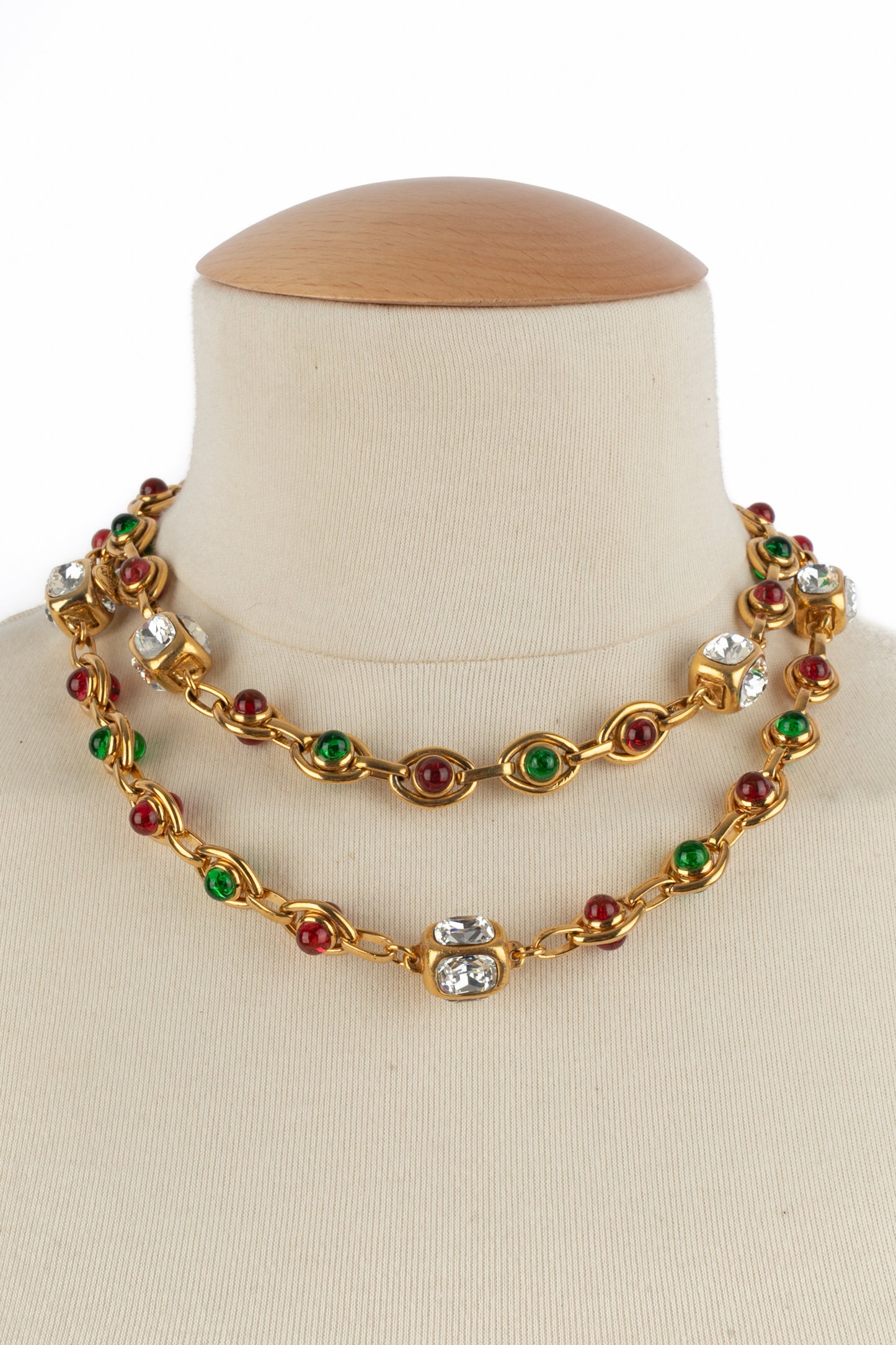 Collier en pâte Chanel 1990's