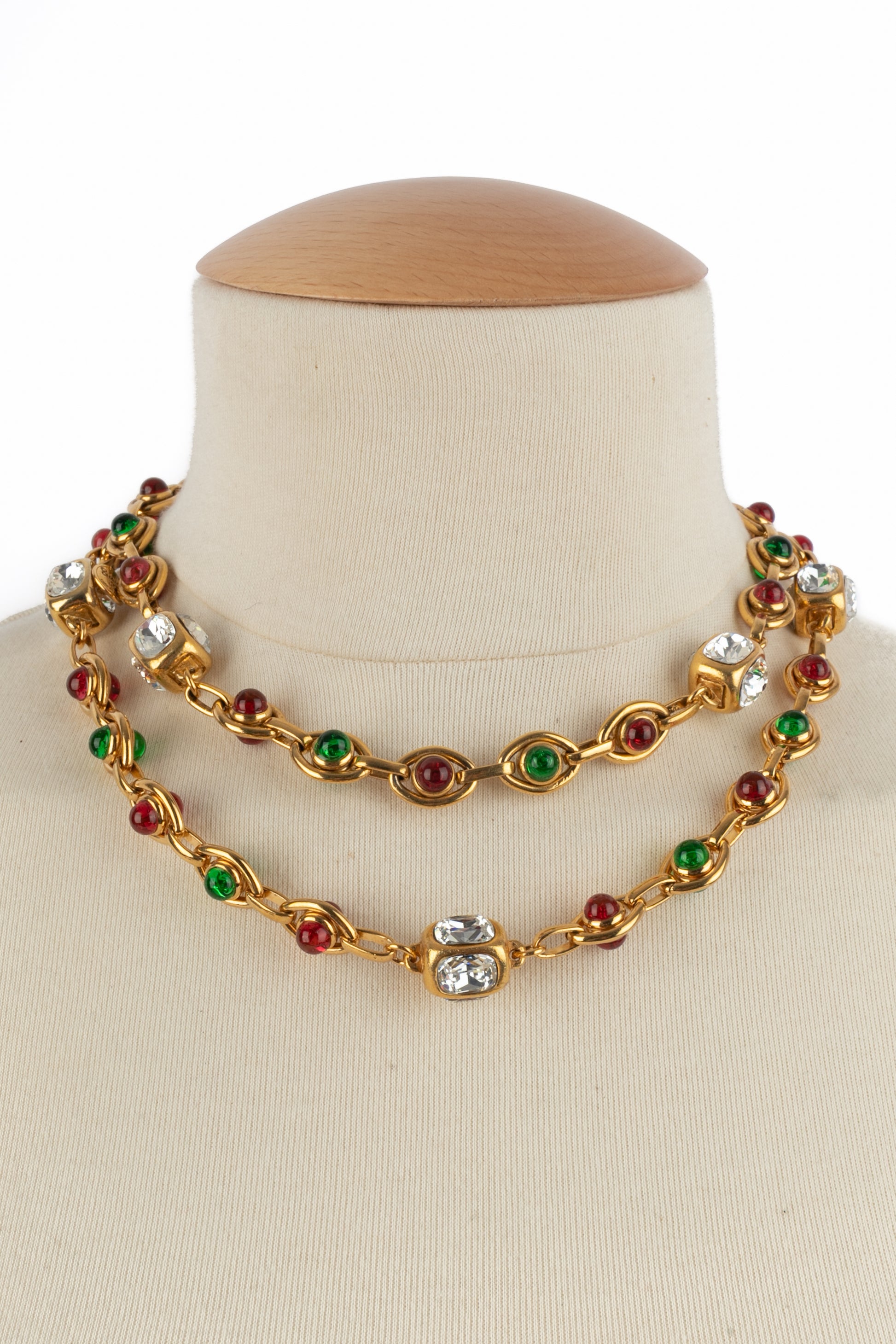 Collier en pâte Chanel 1990's