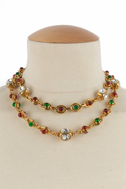 Collier en pâte Chanel 1990's