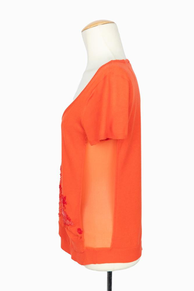 Twin set orange Christian Lacroix 