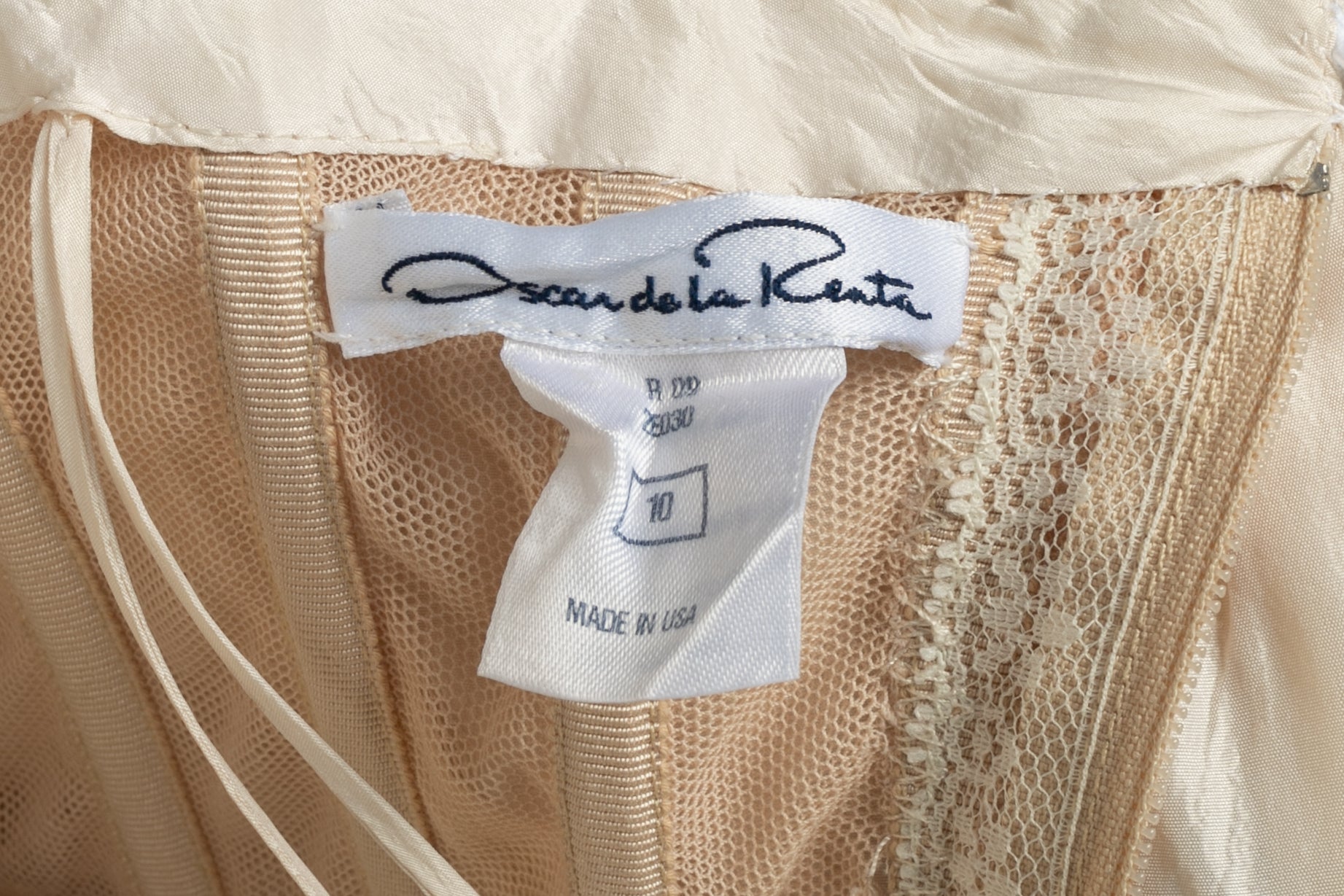 Robe bustier Oscar de la Renta 2009