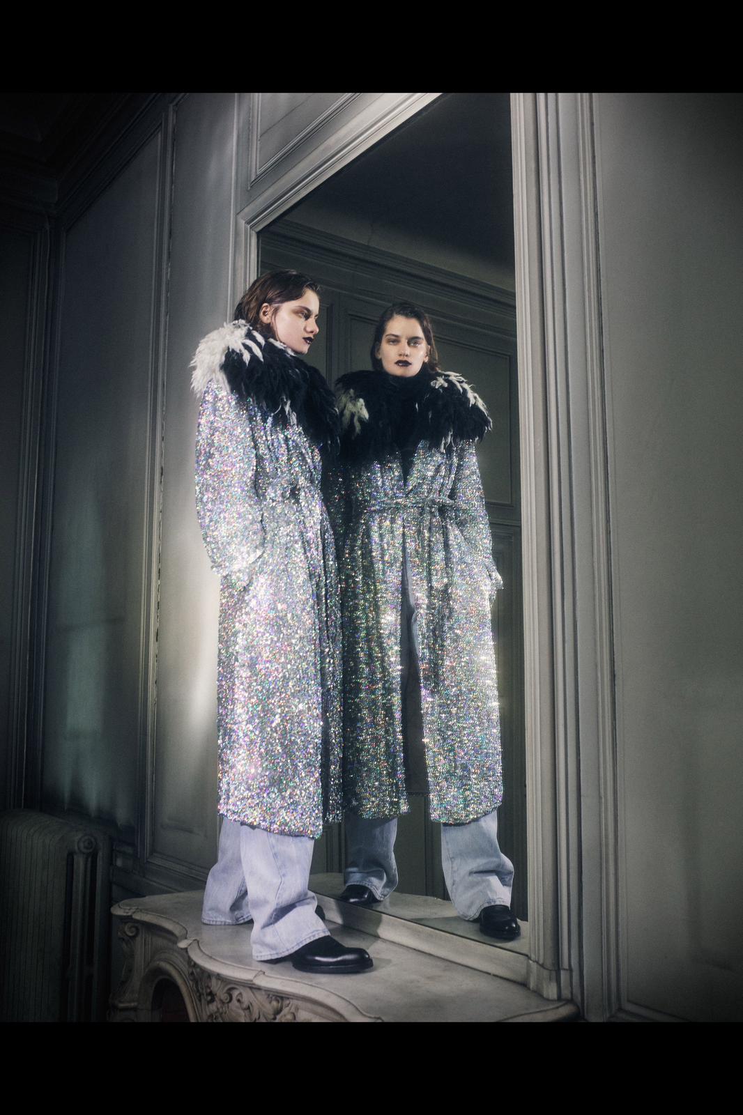 Manteau à paillettes Dries Van Noten Automne 2022