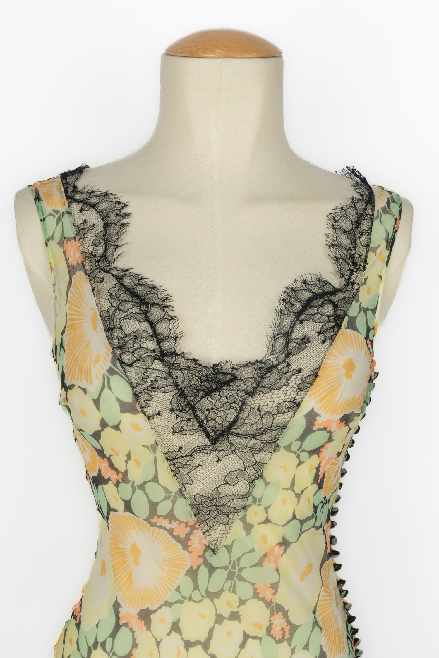 Robe en mousseline Galliano