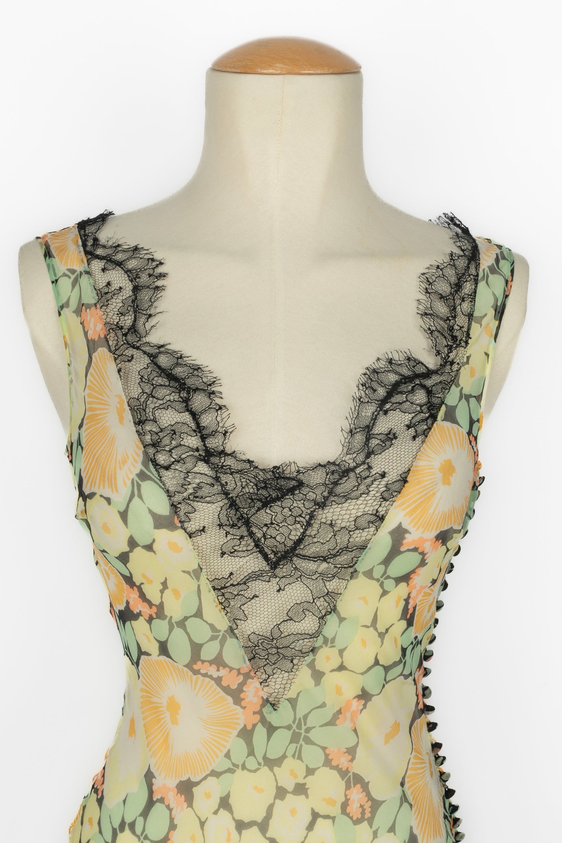 Robe en mousseline Galliano