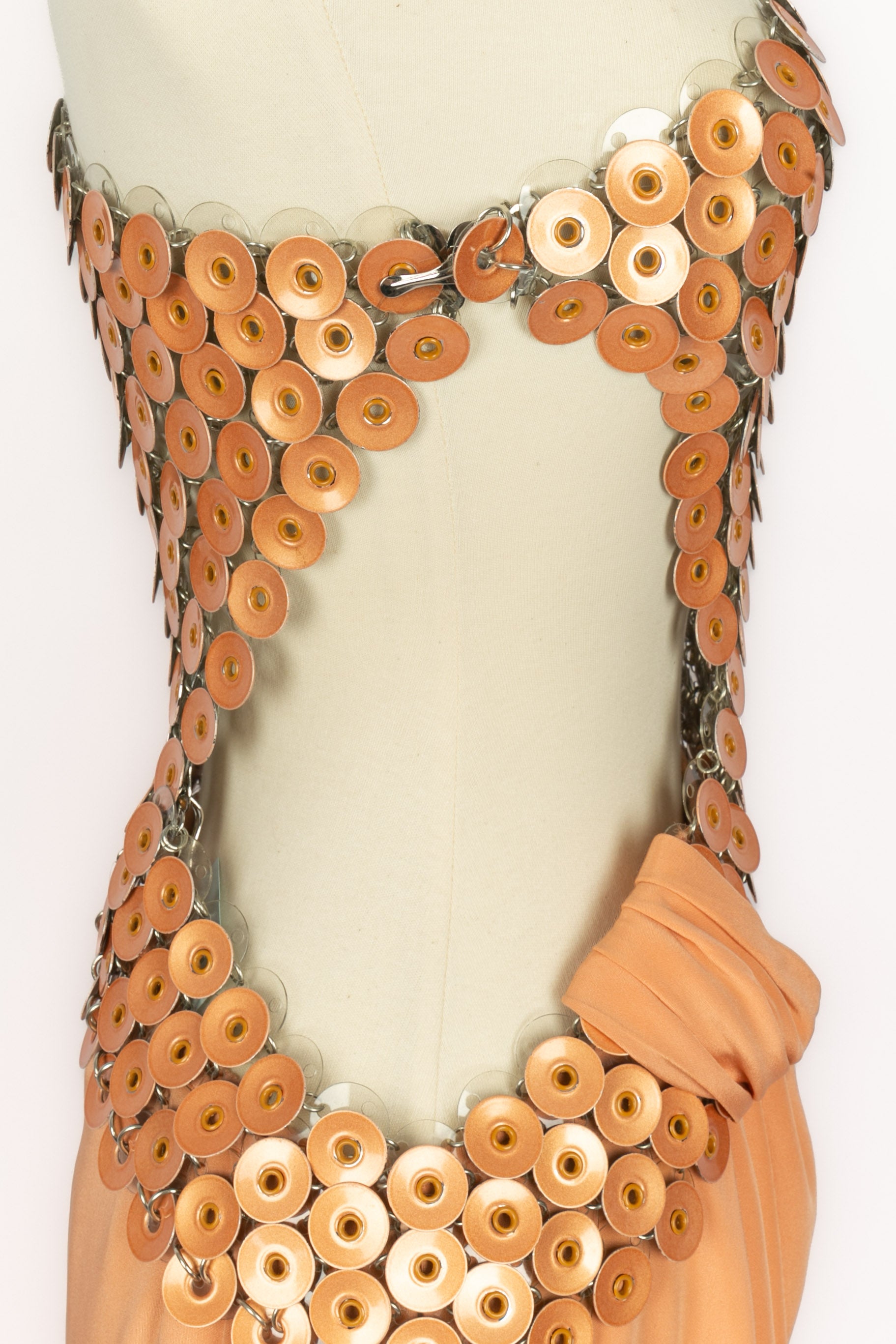 rabanne orange dress Dress woman Rabanne