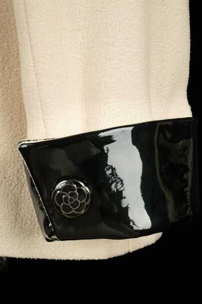 Veste beige Chanel hiver 2015