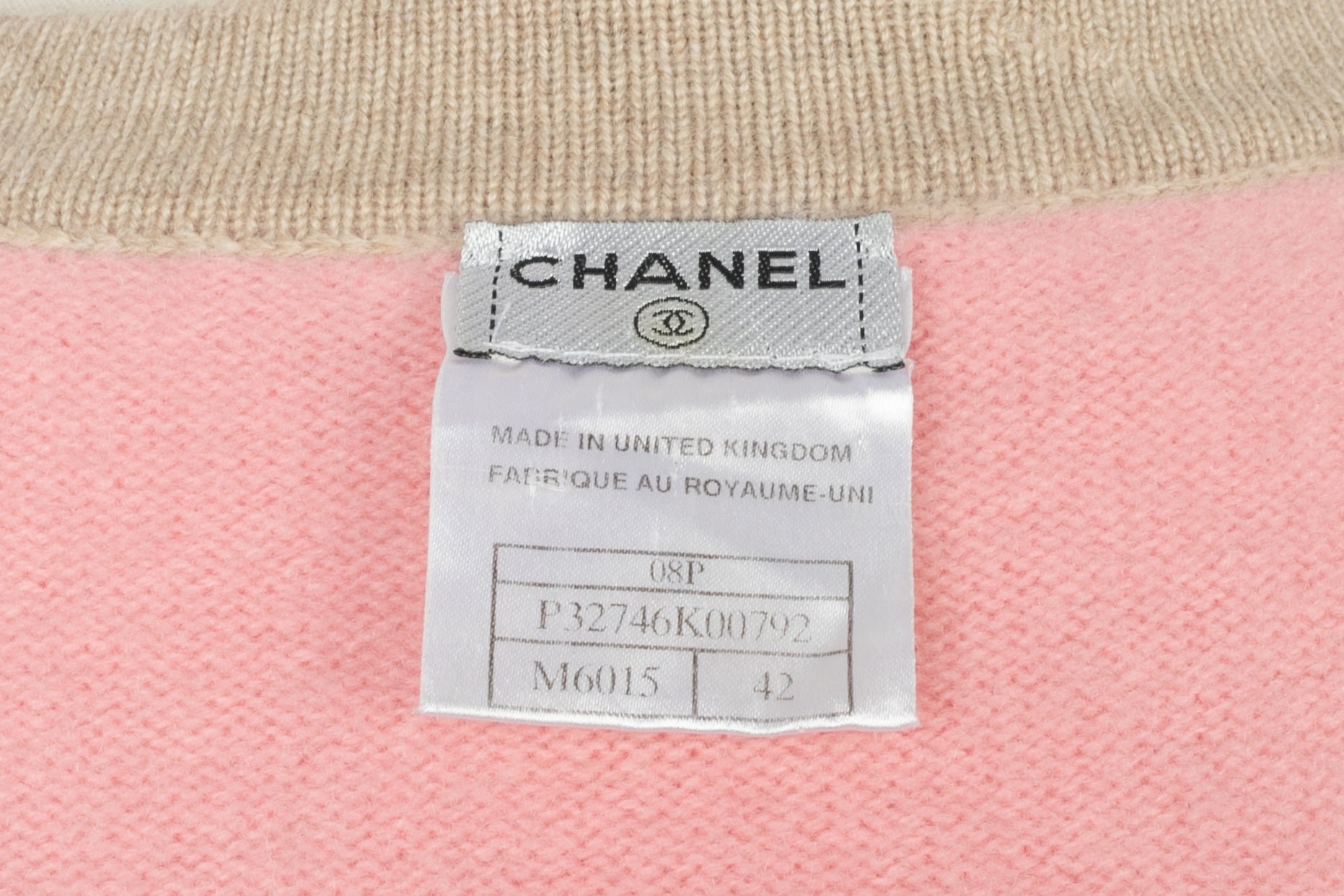 Gilet en cachemire Chanel Printemps 2008