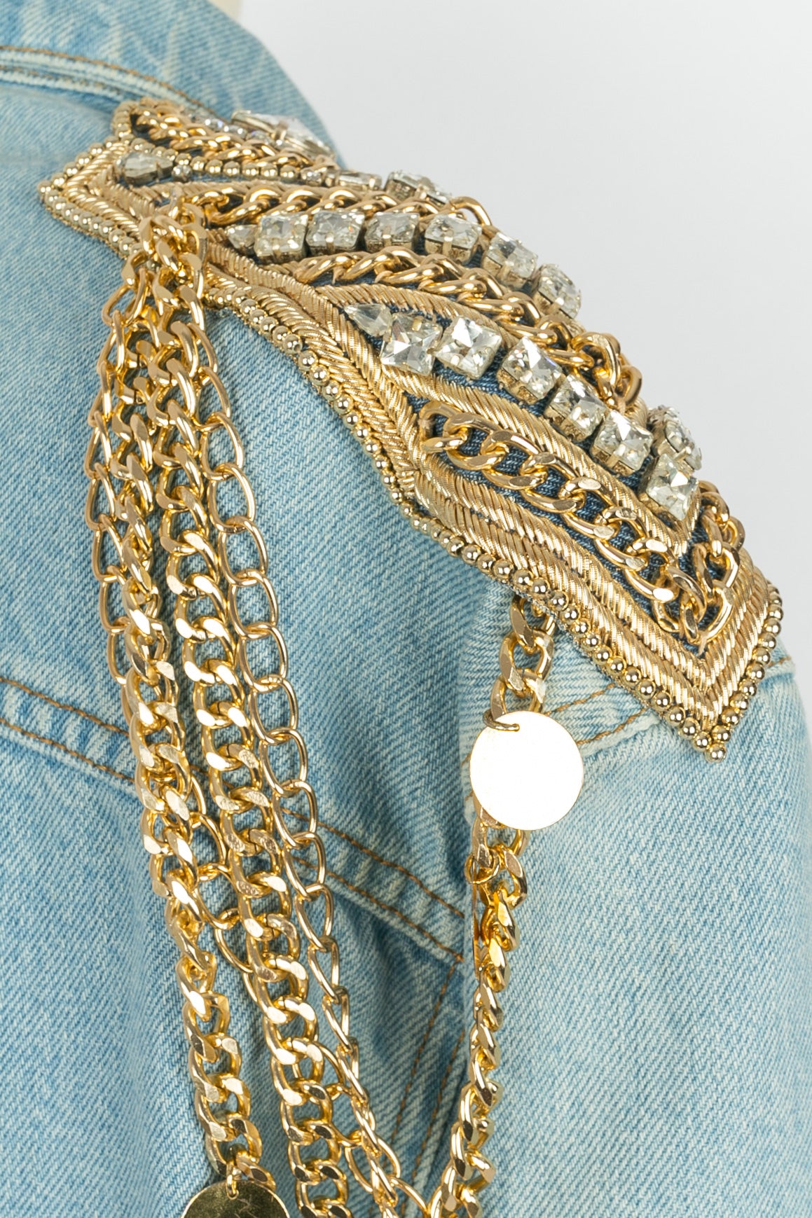 Veste en jean Balmain