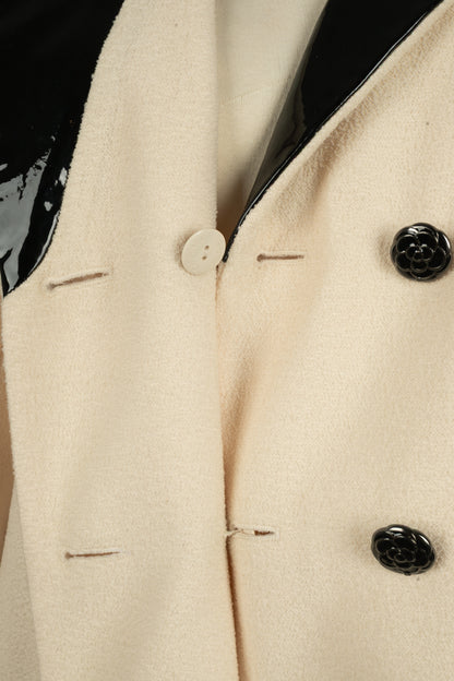 Veste beige Chanel hiver 2015