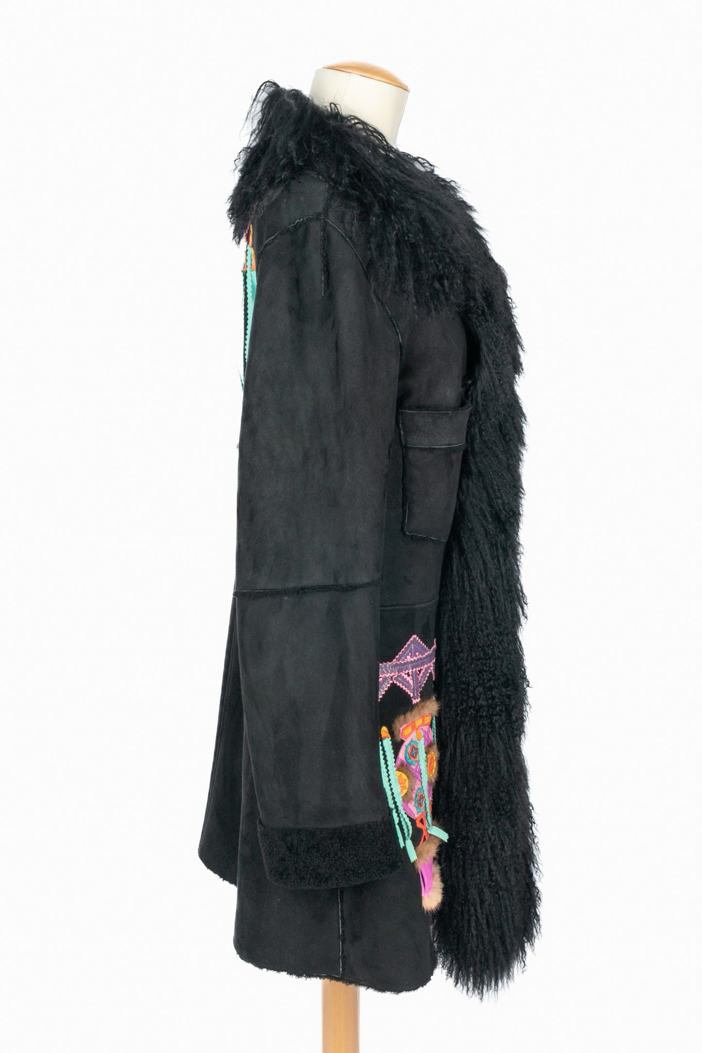 Manteau en cuir John Galliano 