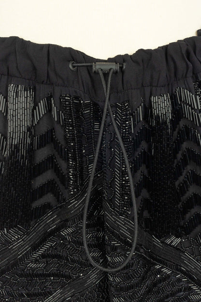 Pantalon à paillettes noire Pucci
