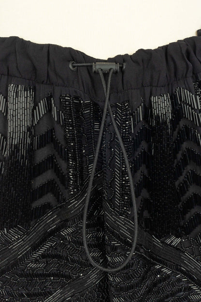 Pantalon à paillettes noires Pucci
