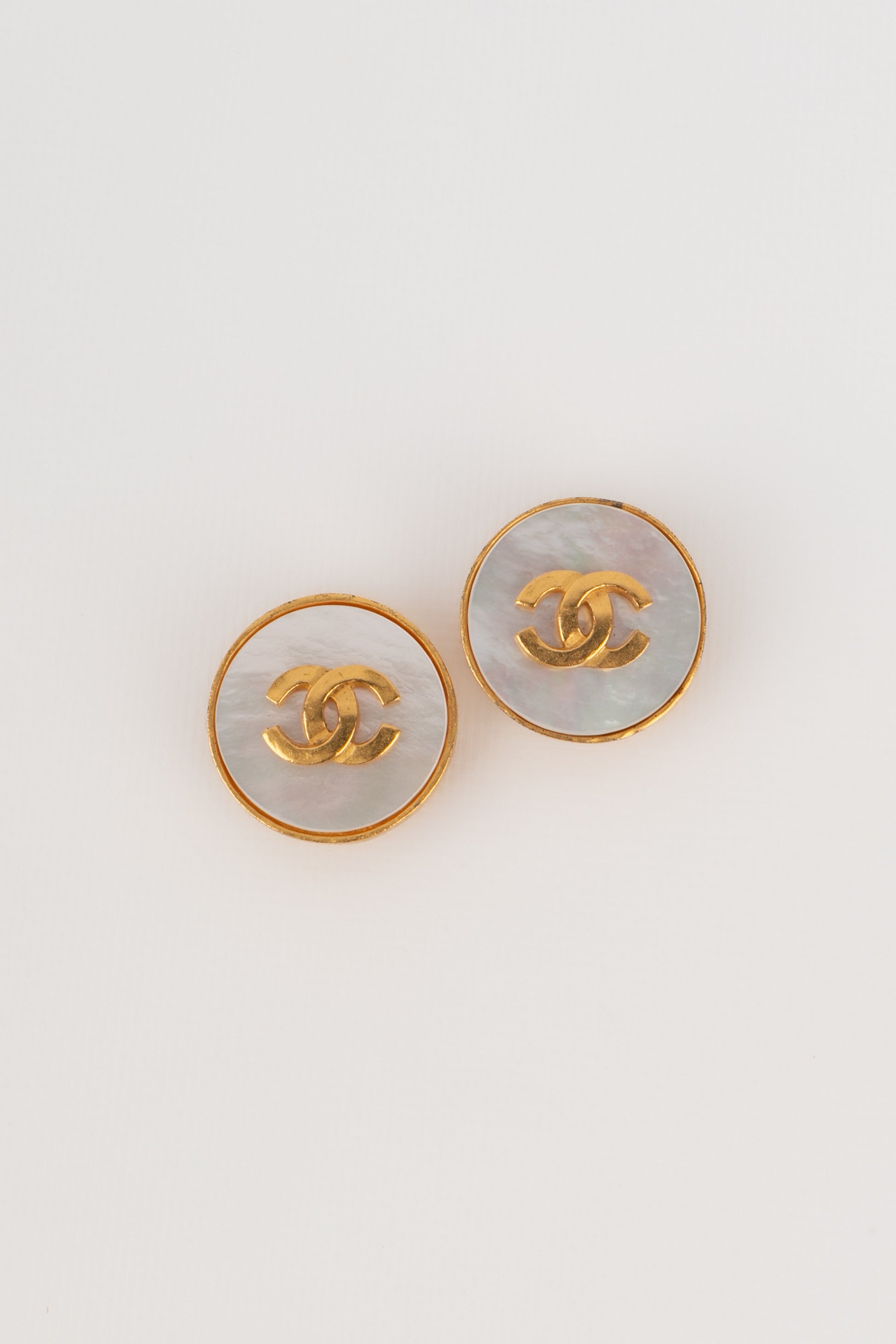 Boucles d'oreilles cc Chanel 1995