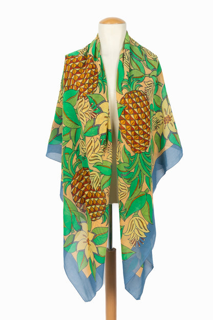 Paréo / écharpe "Ananas" Hermès 