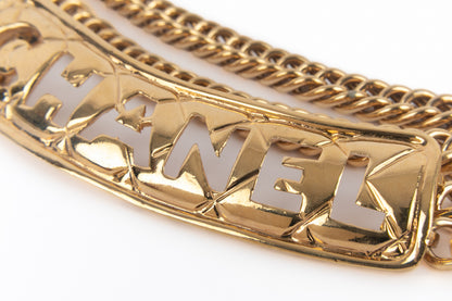 Ceinture dorée Chanel 1980's