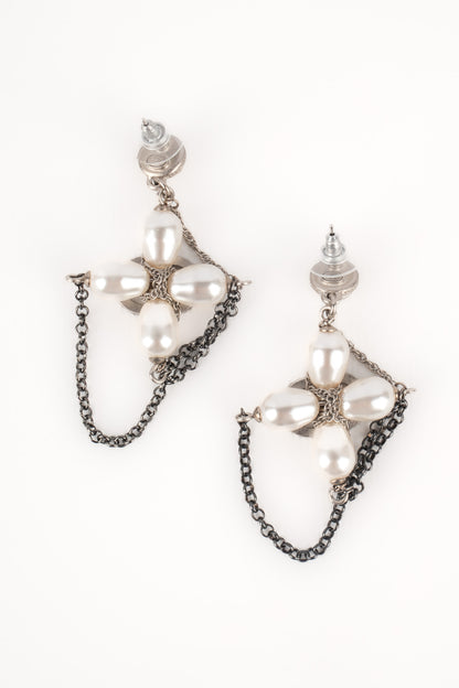 Boucles d'oreilles croix Chanel