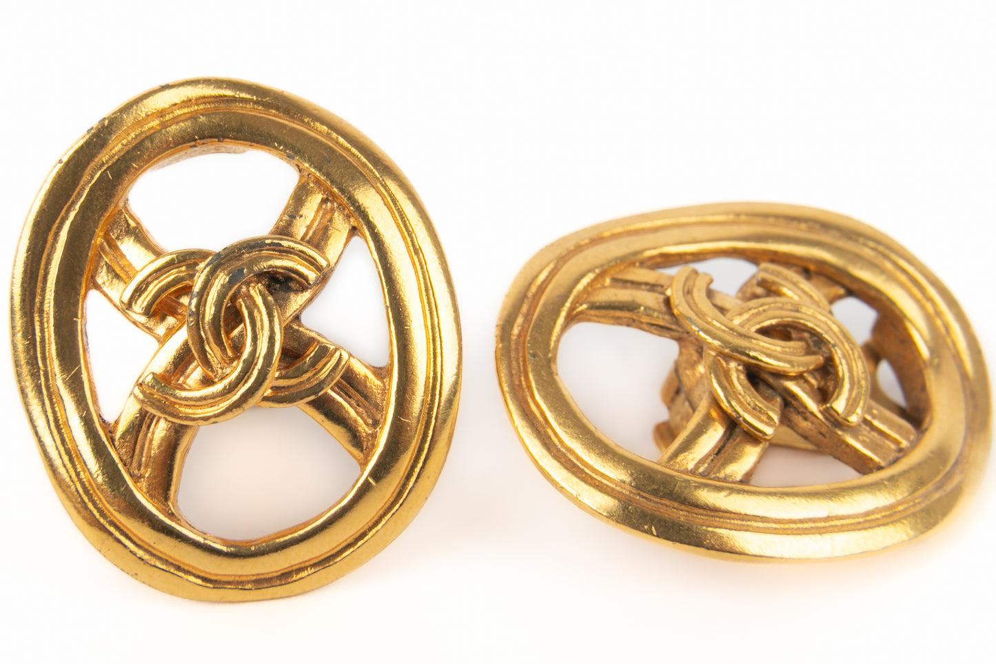 Boucles d'oreilles cc Chanel 1996