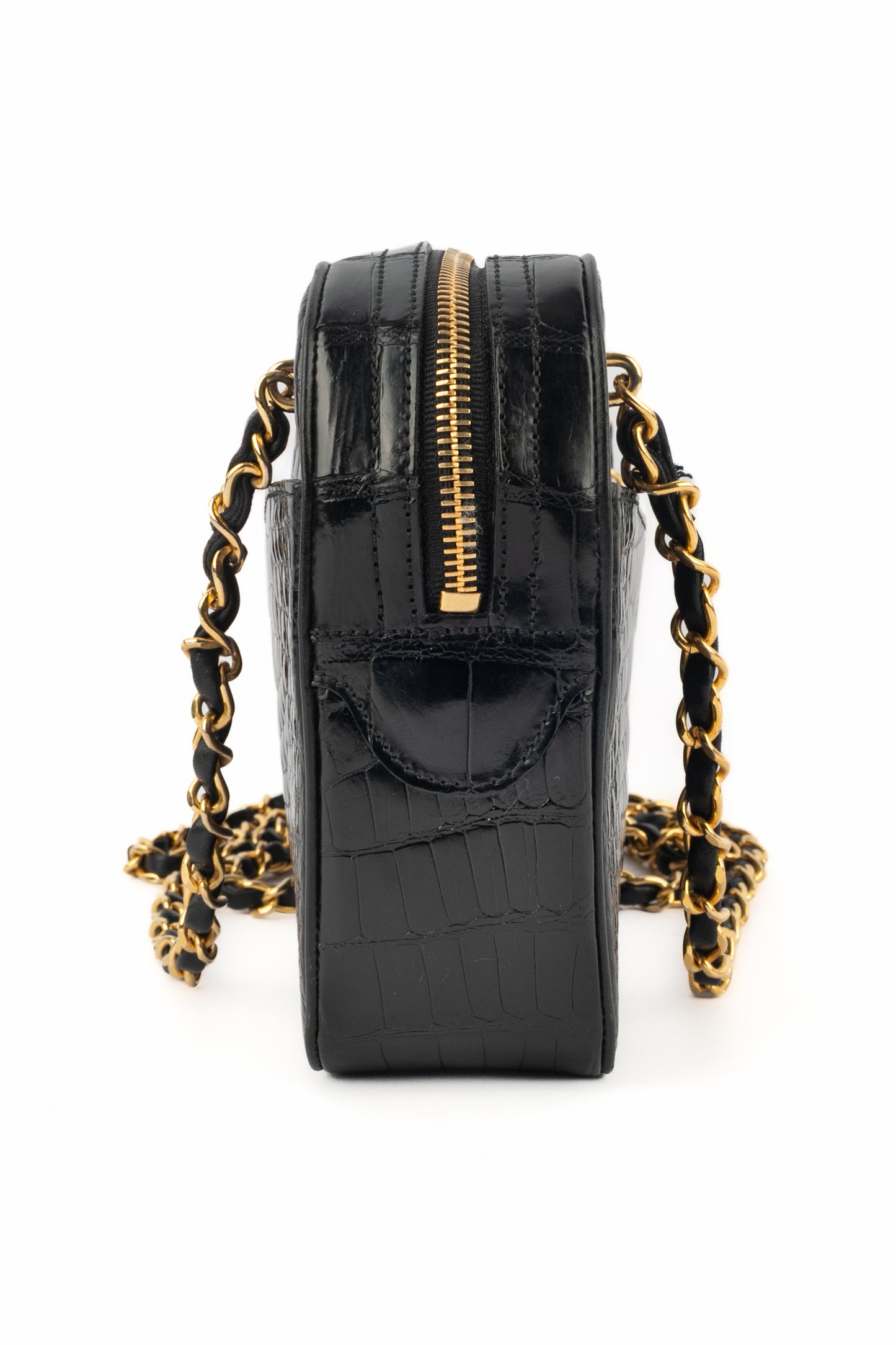 Sac caméra en crocodile Chanel