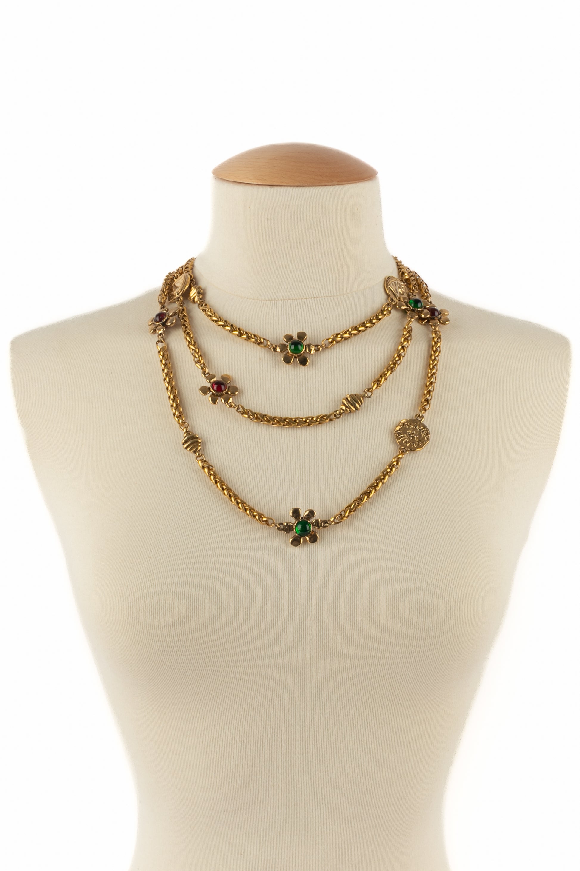 Collier fleurs Chanel 1980's