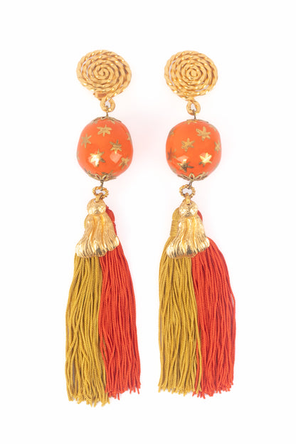 Boucles d'oreilles Yves Saint Laurent Automne 1991