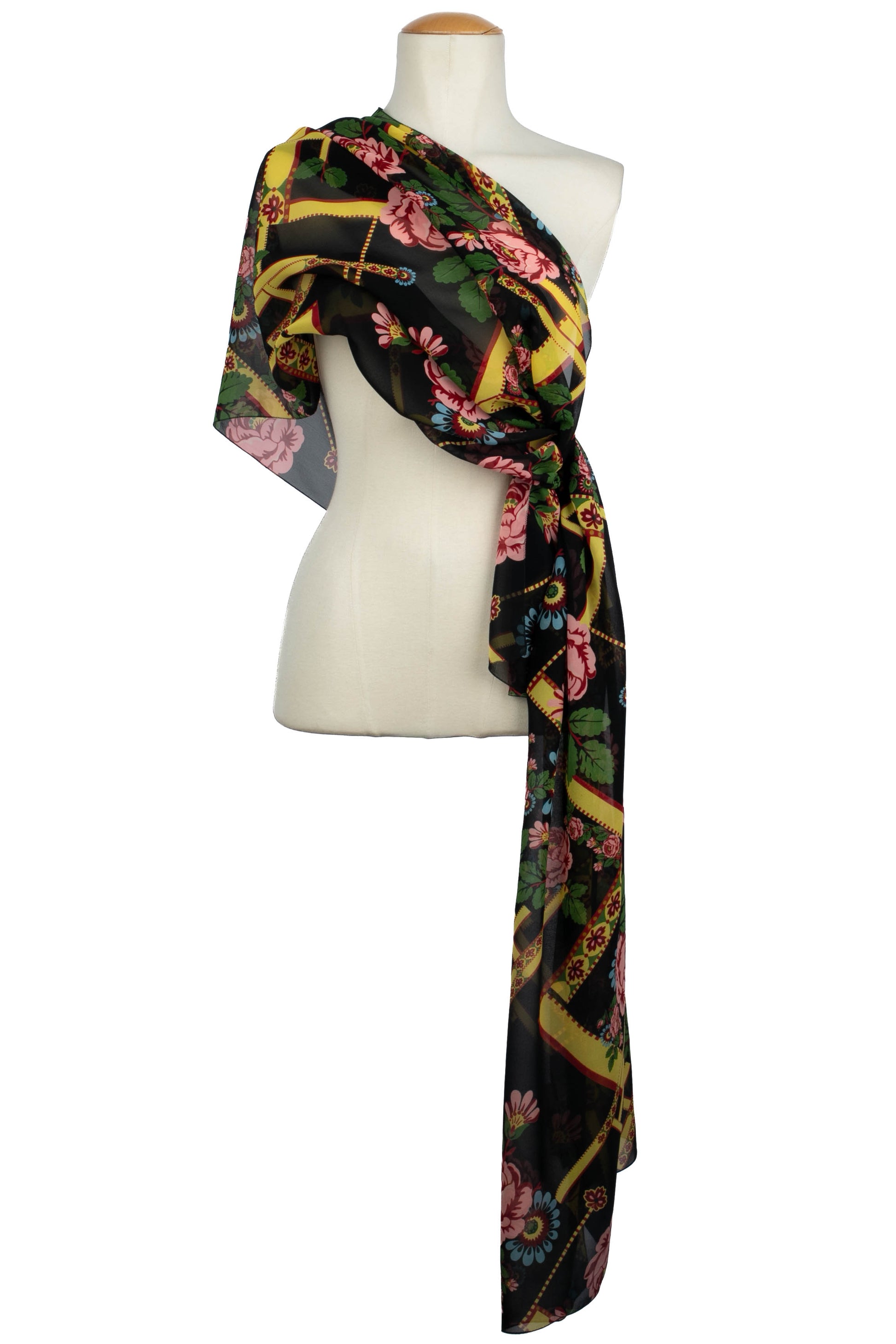 Étole "Mapping the World" John Galliano Hiver 2004