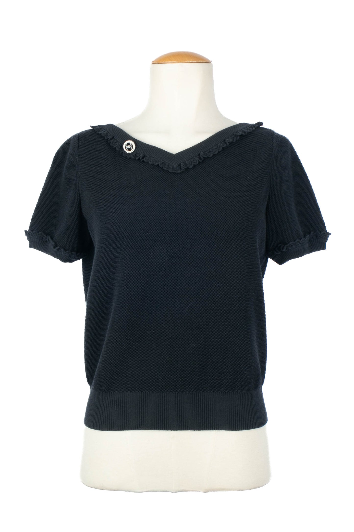 Haut en coton bleu Chanel 