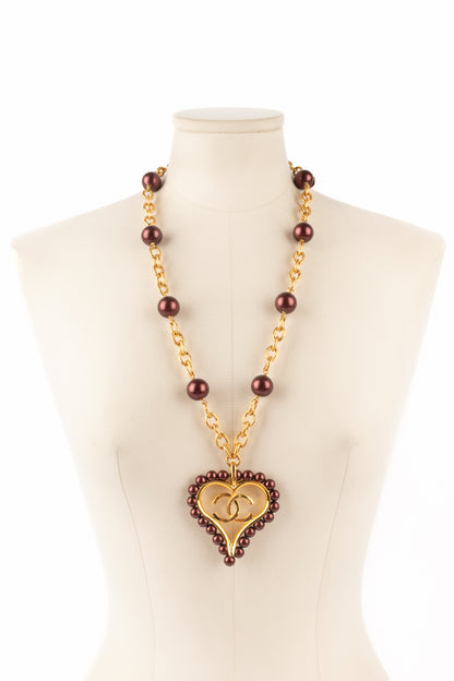 Collier "coeur" Chanel