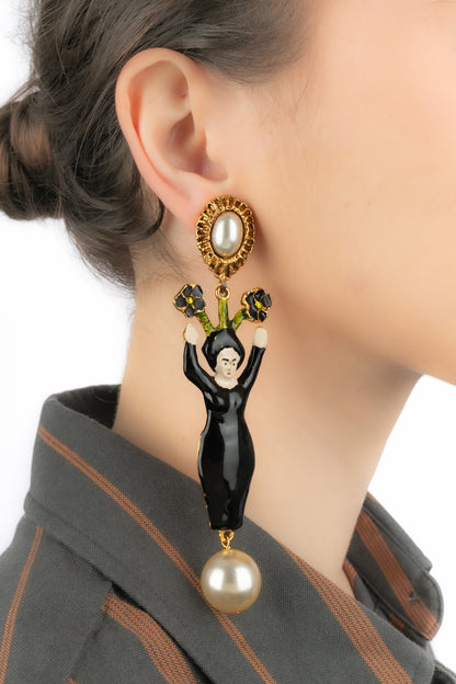 Boucles d'oreilles Christian Lacroix Eté 1994