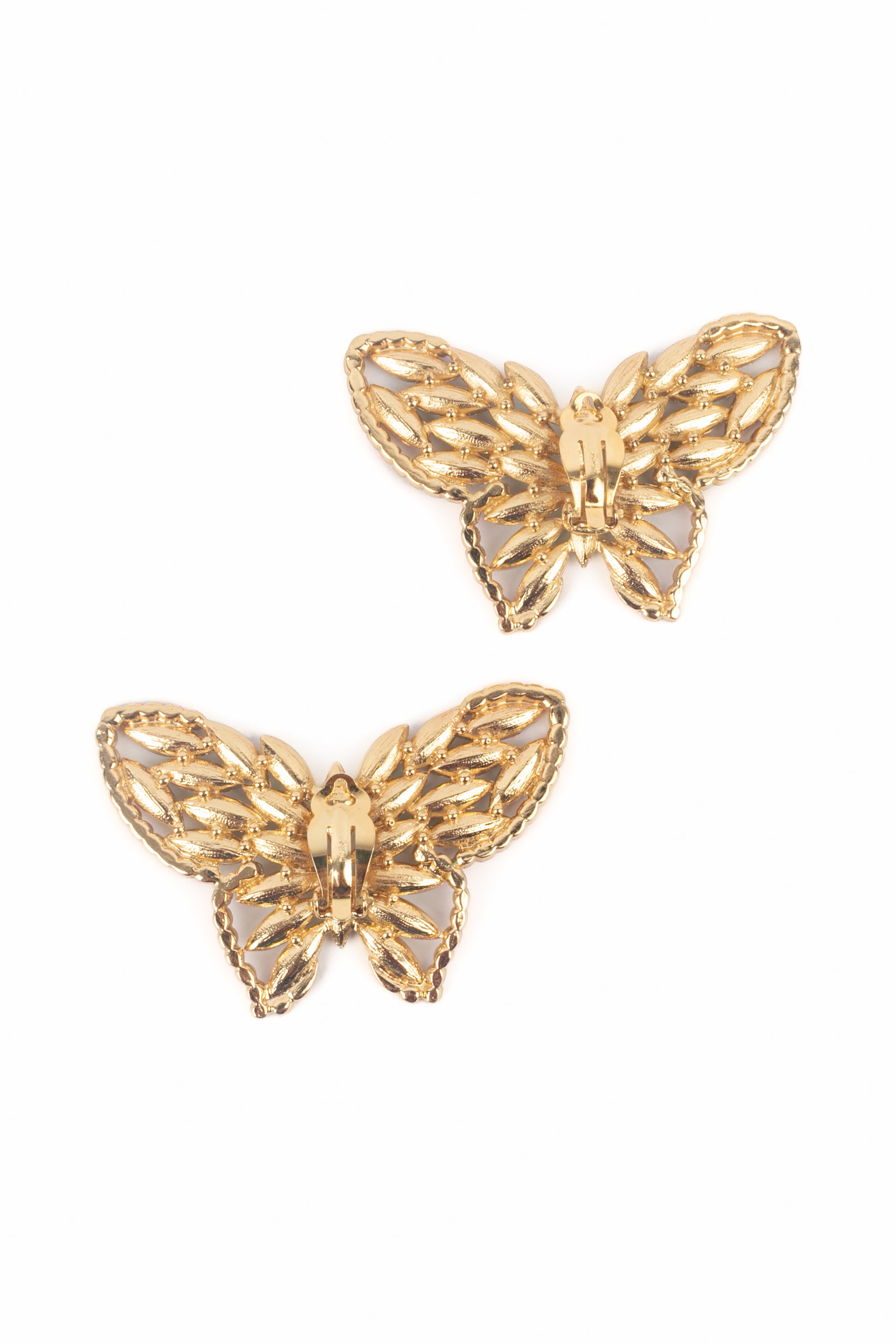 Boucles d'oreilles papillons Yves Saint Laurent