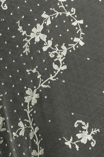 Voile de mariée brodé en dentelle
