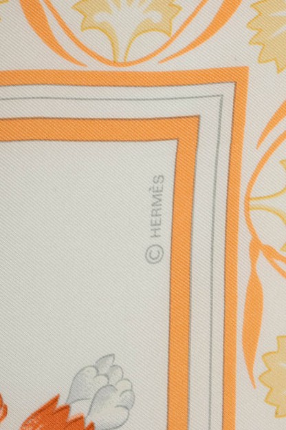 Foulard / carré "Oeillets sauvages et autres Caryophyllées" Hermès