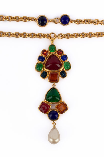 Collier pendentif Chanel 1990's