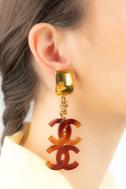 Boucles D'oreilles Chanel Zté 1994