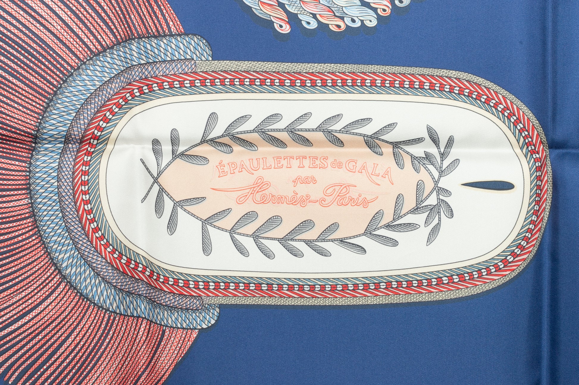 Foulard / Carré "Epaulettes de Gala" double face Hermès