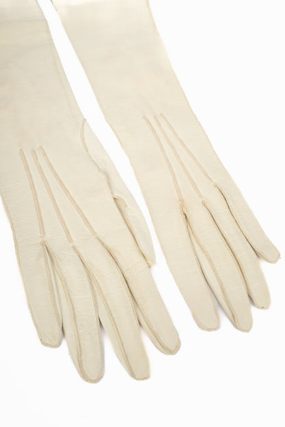 Longs gants vintage en cuir