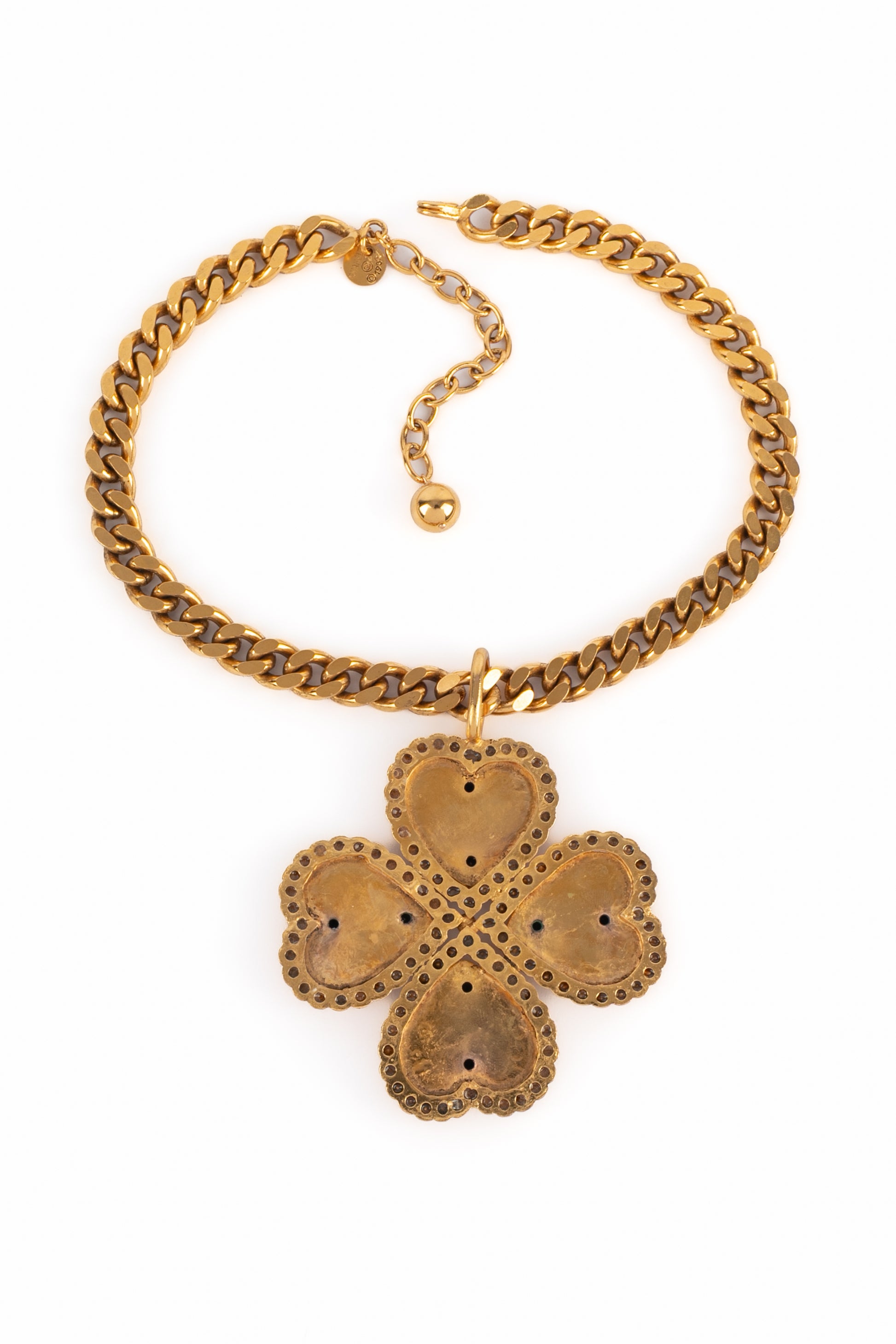 Collier trèfle Chanel 1985's