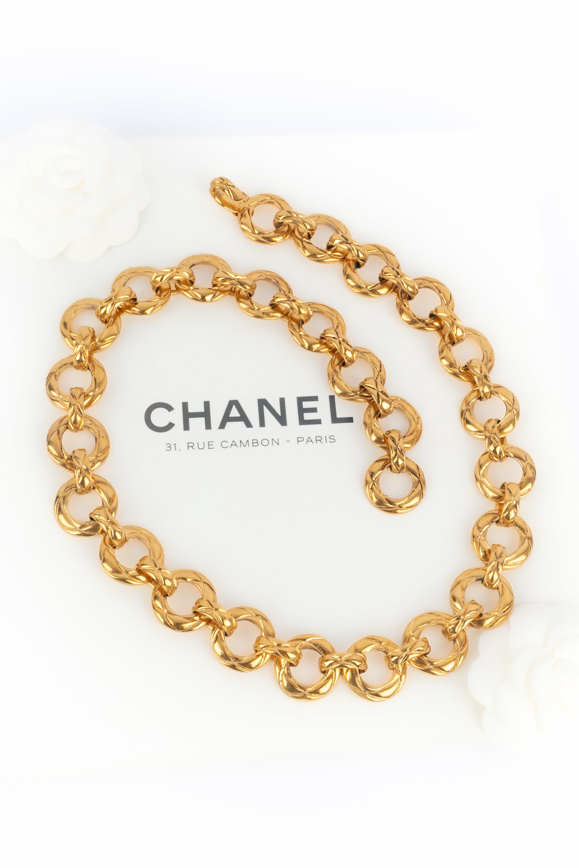 Collier chaine Chanel 1990's