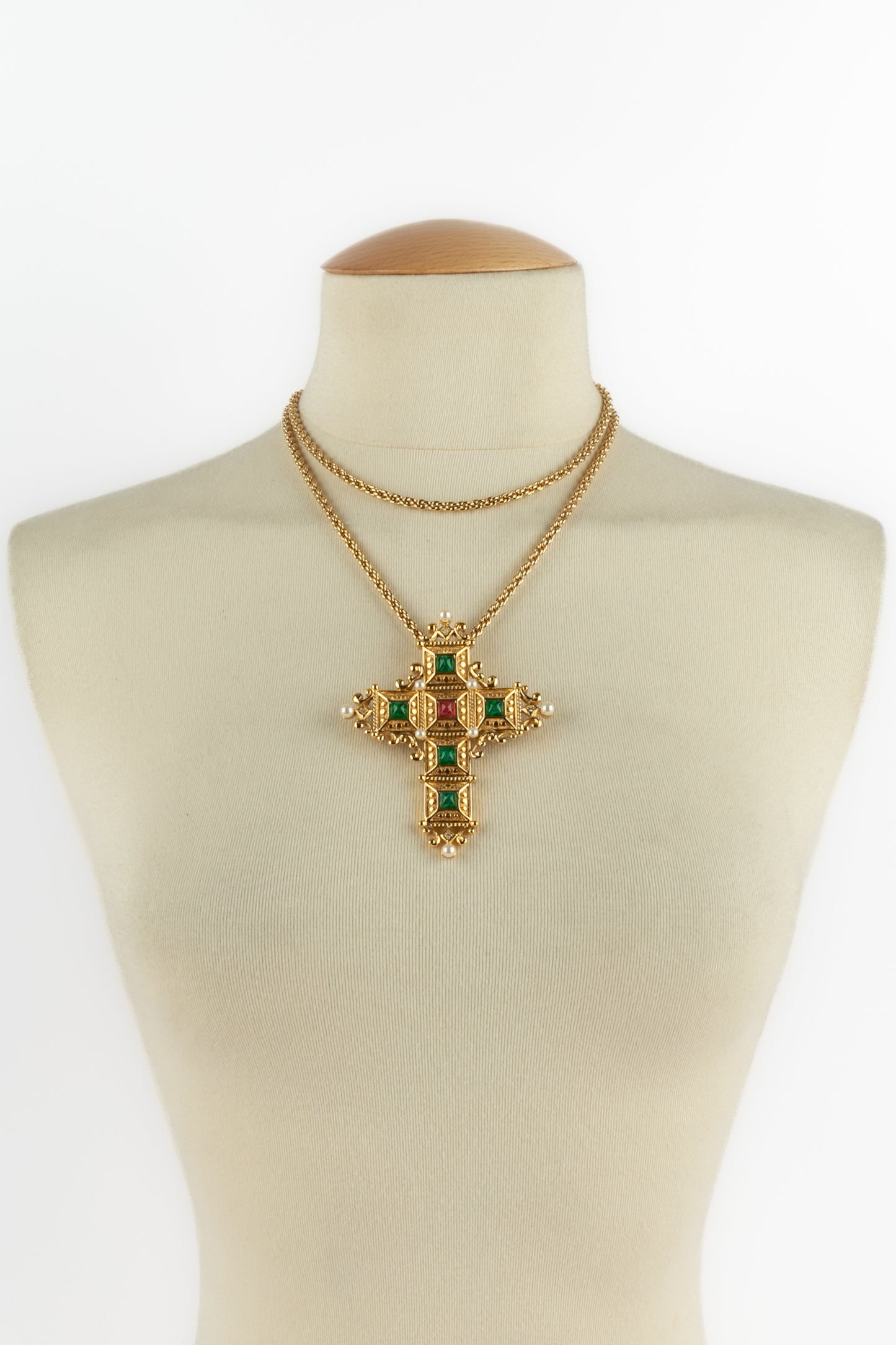 Collier "Croix" Christian Dior