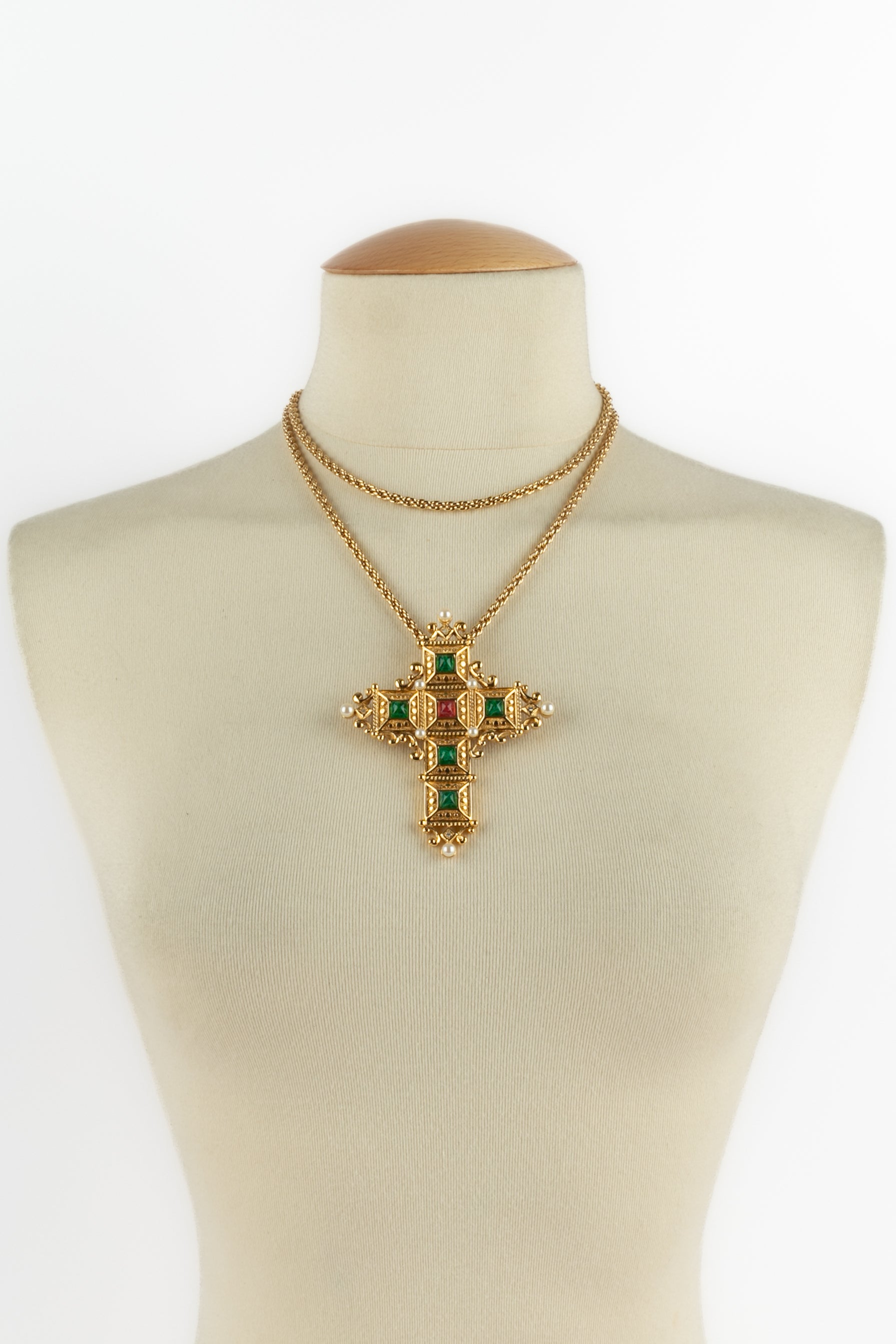 Collier "Croix" Christian Dior