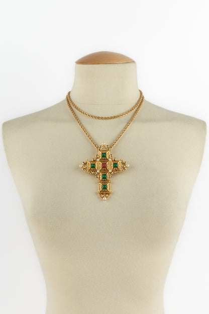 Collier "Croix" Christian Dior