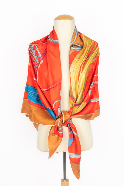 Foulard "Projets carrés au crayon" Hermès